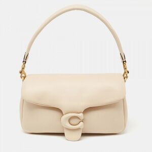 Coach Ivory Pillow Leather Tabby Shoulder Bag